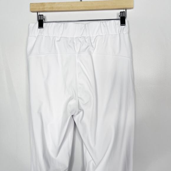 New Womens Small S White Joggers Pants Pockets Sweatpants Drawstring Lounge - Picture 5 of 9
